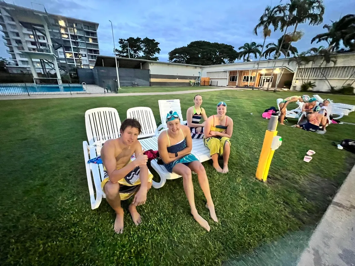 Swimmers enjoying club night