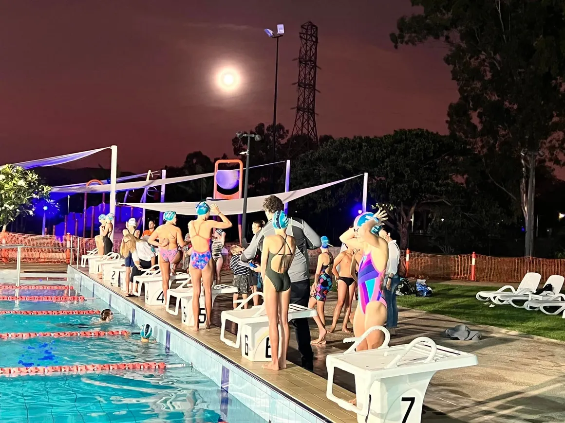 Swimmers enjoying club night