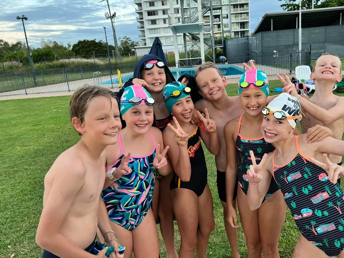 Swimmers enjoying club night